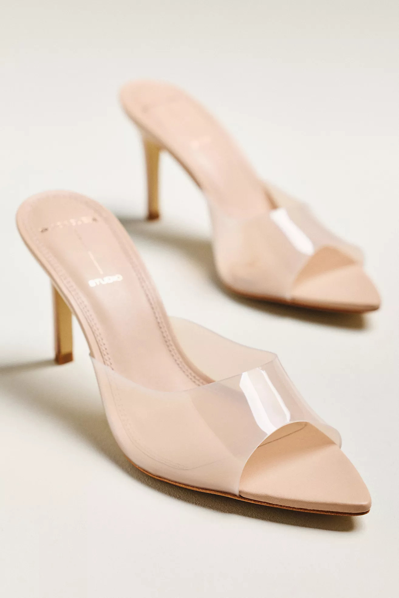 Black Suede Studio Bella Mule Heels | Anthropologie (US)