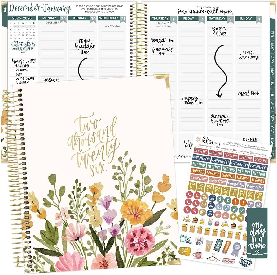 bloom daily planners 2026 Hardcover Calendar Year Goal & Vision Planner (January to December) - M... | Amazon (US)