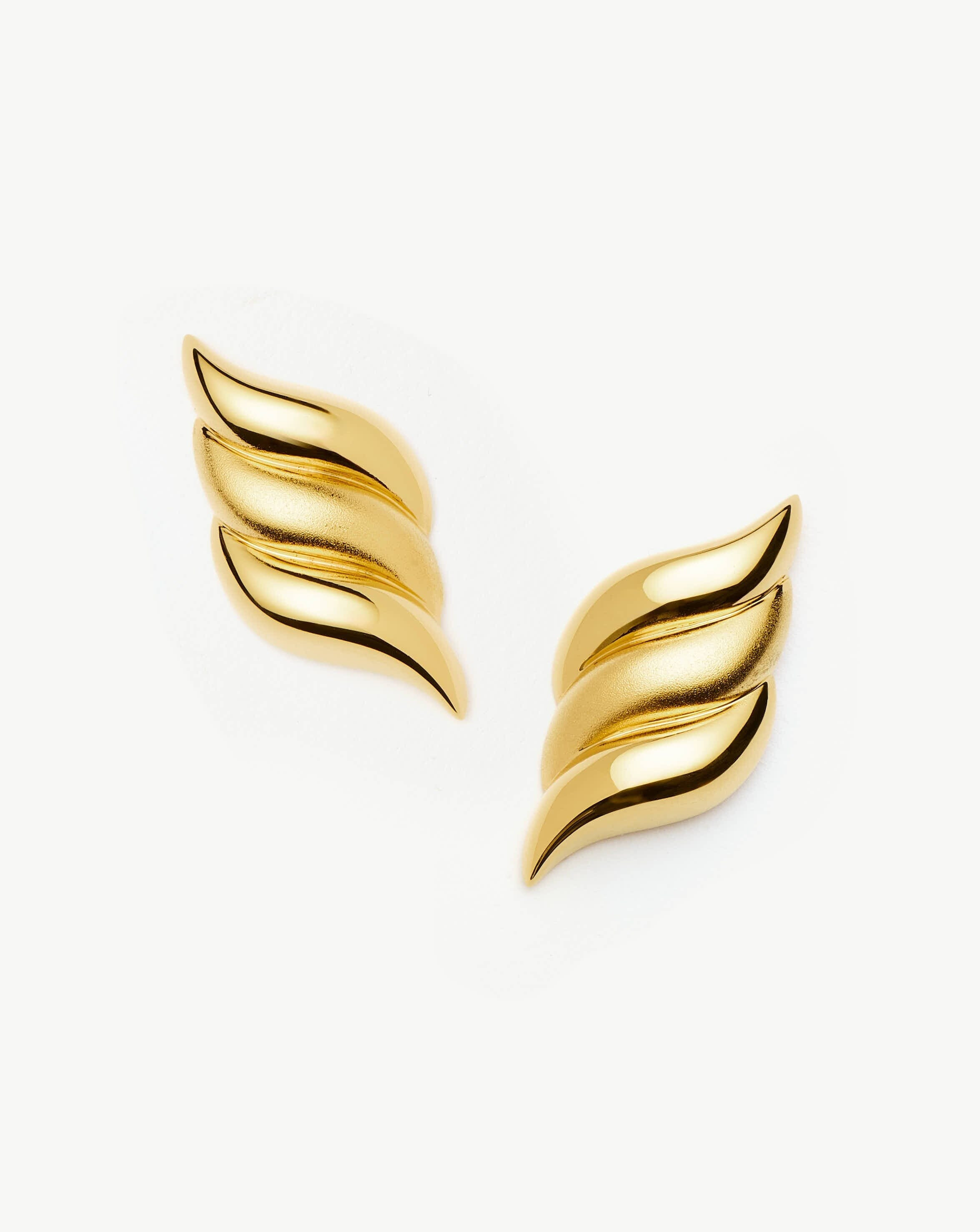 Savi Signature Oversized Stud Earrings | Gold | Missoma UK | Missoma UK