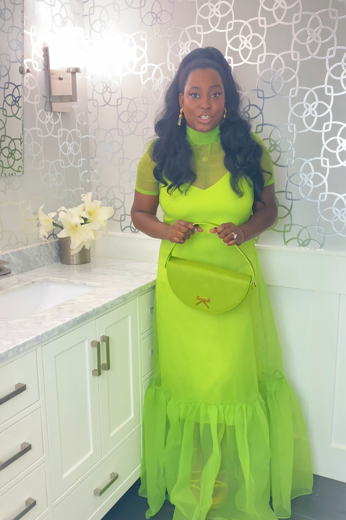 Staud Calluna maxi Dress,  Green dress,  wedding guest dress, black tie, formal dress, feminine, organza 

#LTKWedding #LTKMidsize #LTKStyleTip