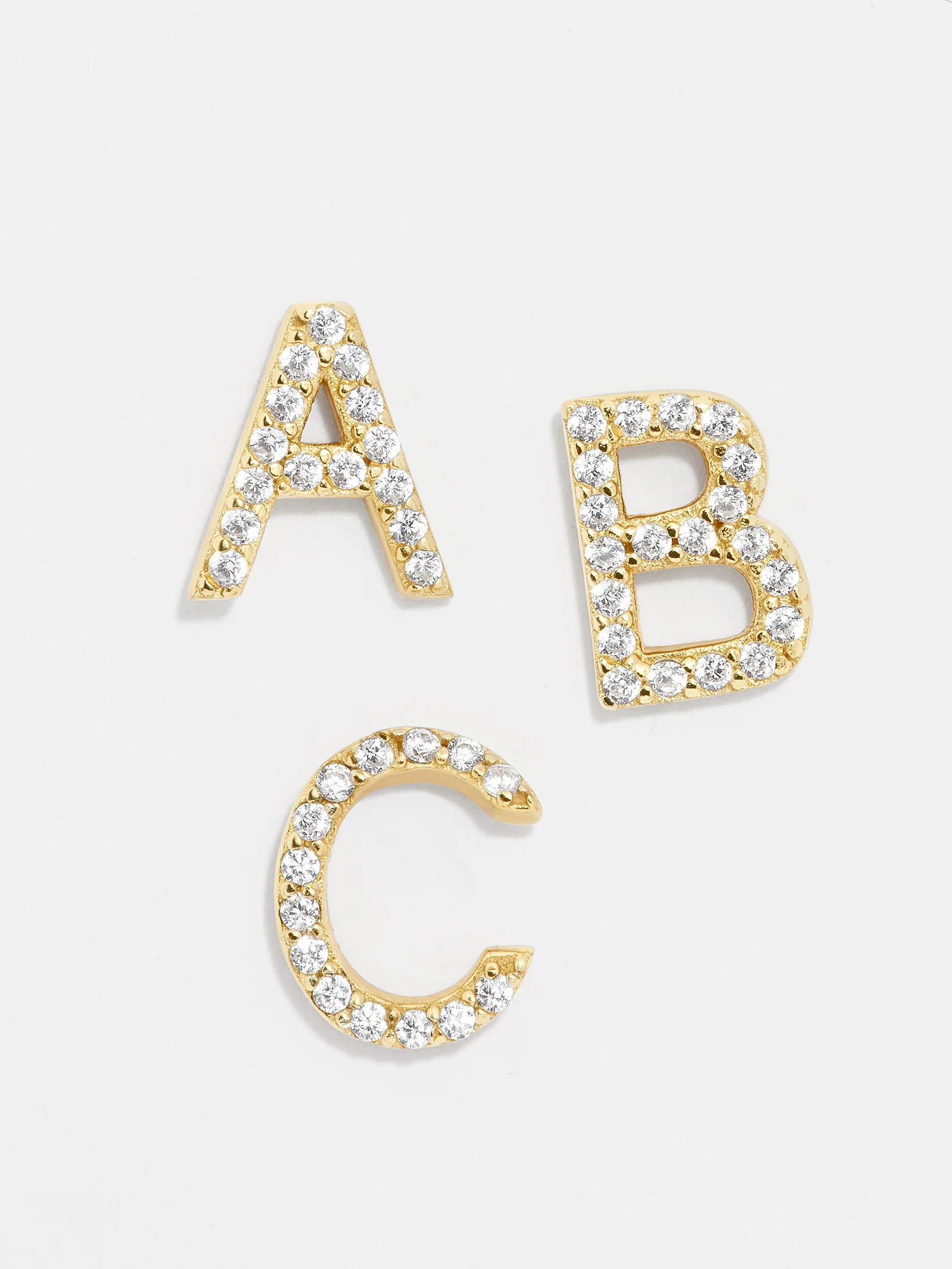 Single 18K Gold Initial Earring | BaubleBar (US)
