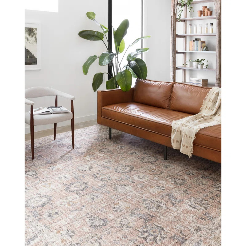 Gelo Oriental Blush/Gray Area Rug | Wayfair North America