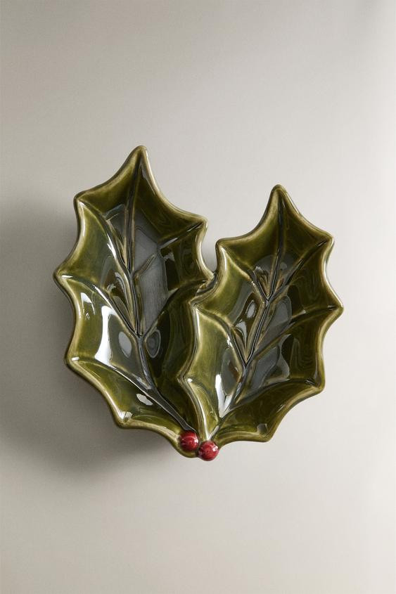 CHRISTMAS HOLLY PORCELAIN BOWL | Zara US