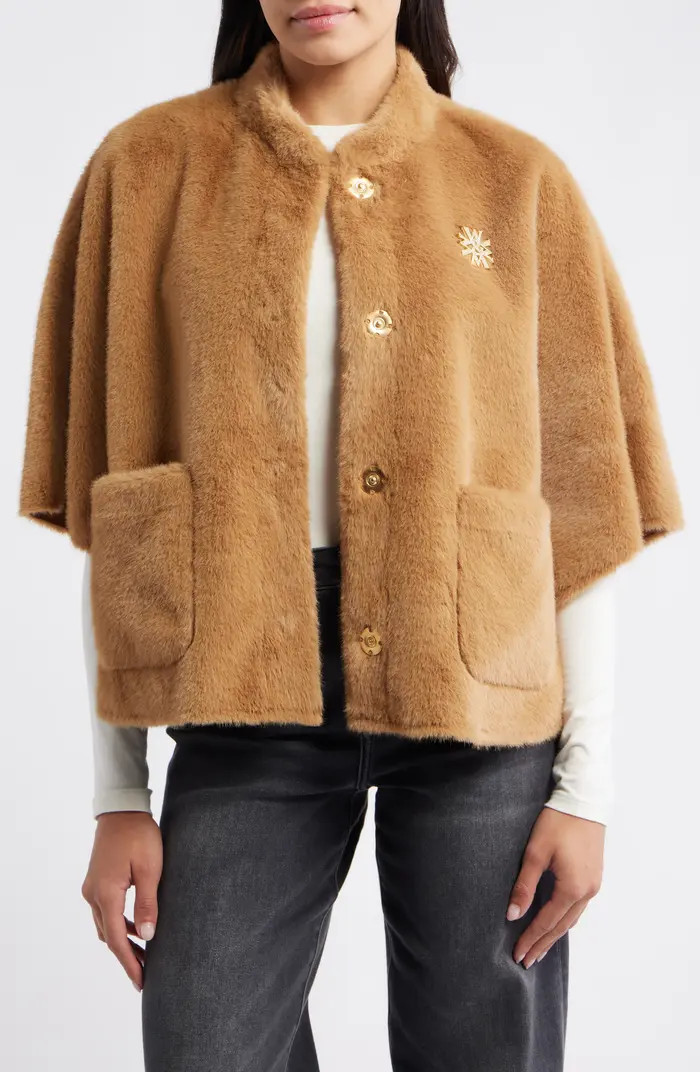 Wit & Wisdom Faux Fur Capelet | Nordstrom | Nordstrom