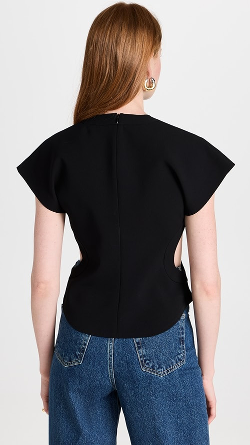 A.W.A.K.E. MODE Sleeveless Top with 3 Circular Cutouts | SHOPBOP | Shopbop