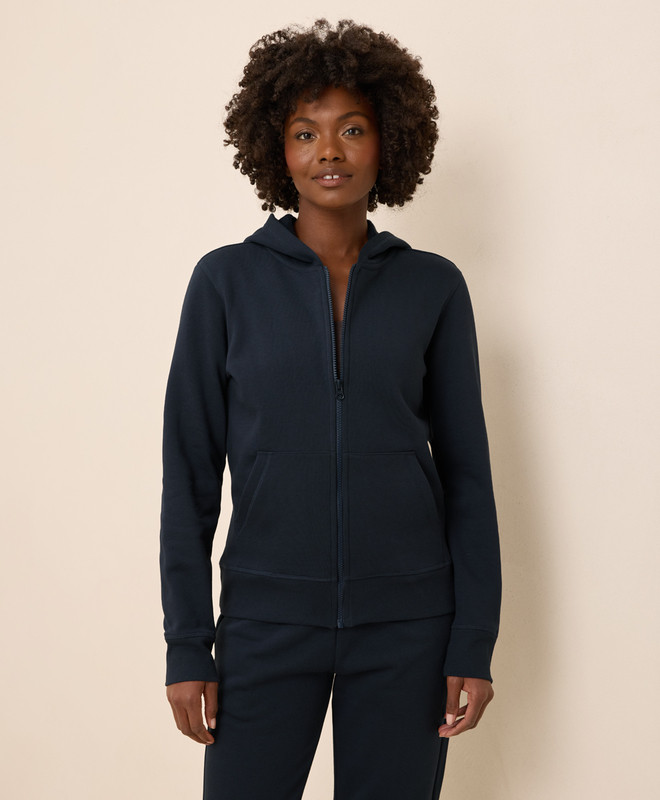 Women’s Brushed Fleece Zip Hoodie made with Organic Cotton | Pact | Pact Apparel
