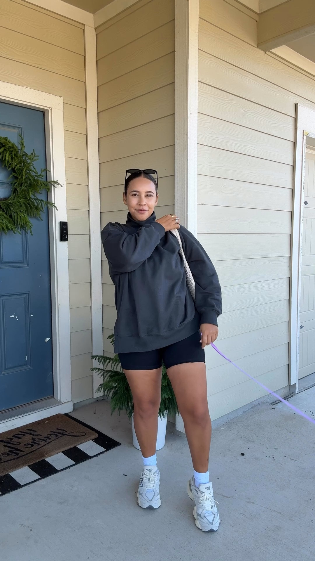 Mock neck oversized sweater from old navy 

#LTKootd #LTKActive #LTKMidsize