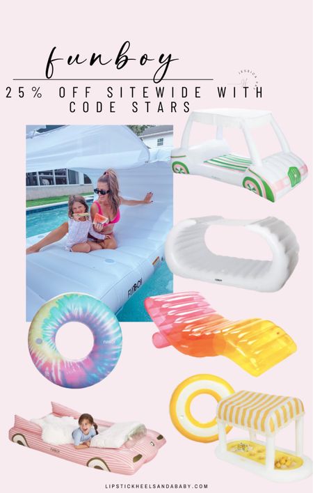 Funboy pool floats 25% off 