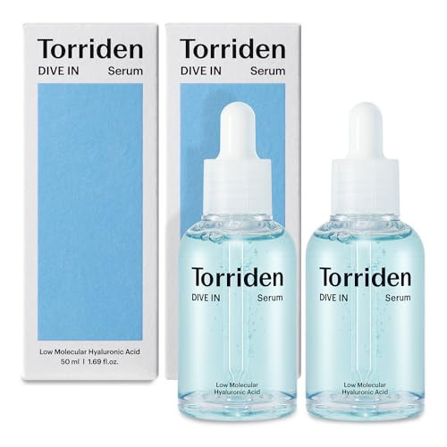 Torriden DIVE IN Hyaluronic Acid Serum 50ml(1.69 fl.oz.) * 2 (Pack of 2) | Deep Hydration to Get Glow Skin | Hyaluronic Acid, Panthenol, Allantoin | Korean Facial Serum | Amazon (US)