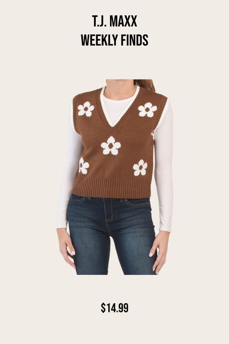 Floral sweater vest 

#LTKunder50 #LTKsalealert #LTKstyletip