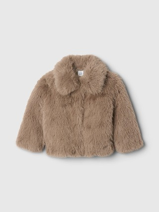 Baby &amp;amp; Toddler Recycled Faux Fur Jacket | Gap (US)