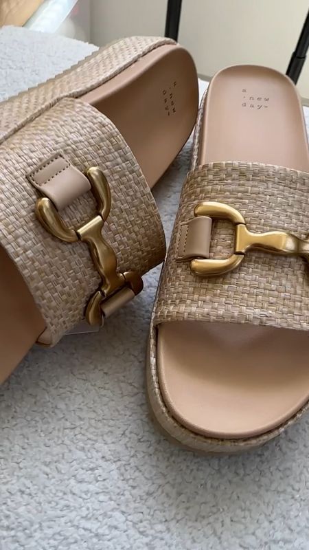 cutest platform sandal for summer with the gold metal detail! And the perfect height of platform, not too short and not too tall! In my normal size 11 and super comfy! 

#LTKfindsunder50 #LTKstyletip #LTKshoecrush