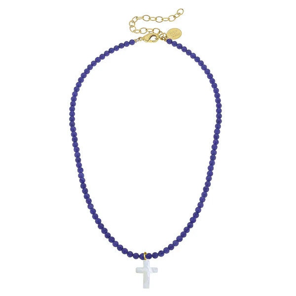 Alys Pearl Cross Necklace | Susan Shaw