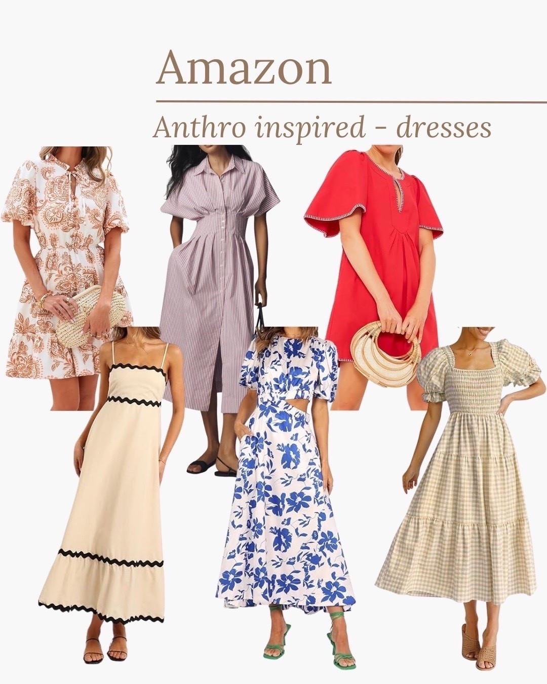 Amazon Anthropologie inspired dresses!! Summer outfit, linen, sandals 

#LTKSeasonal #LTKTravel