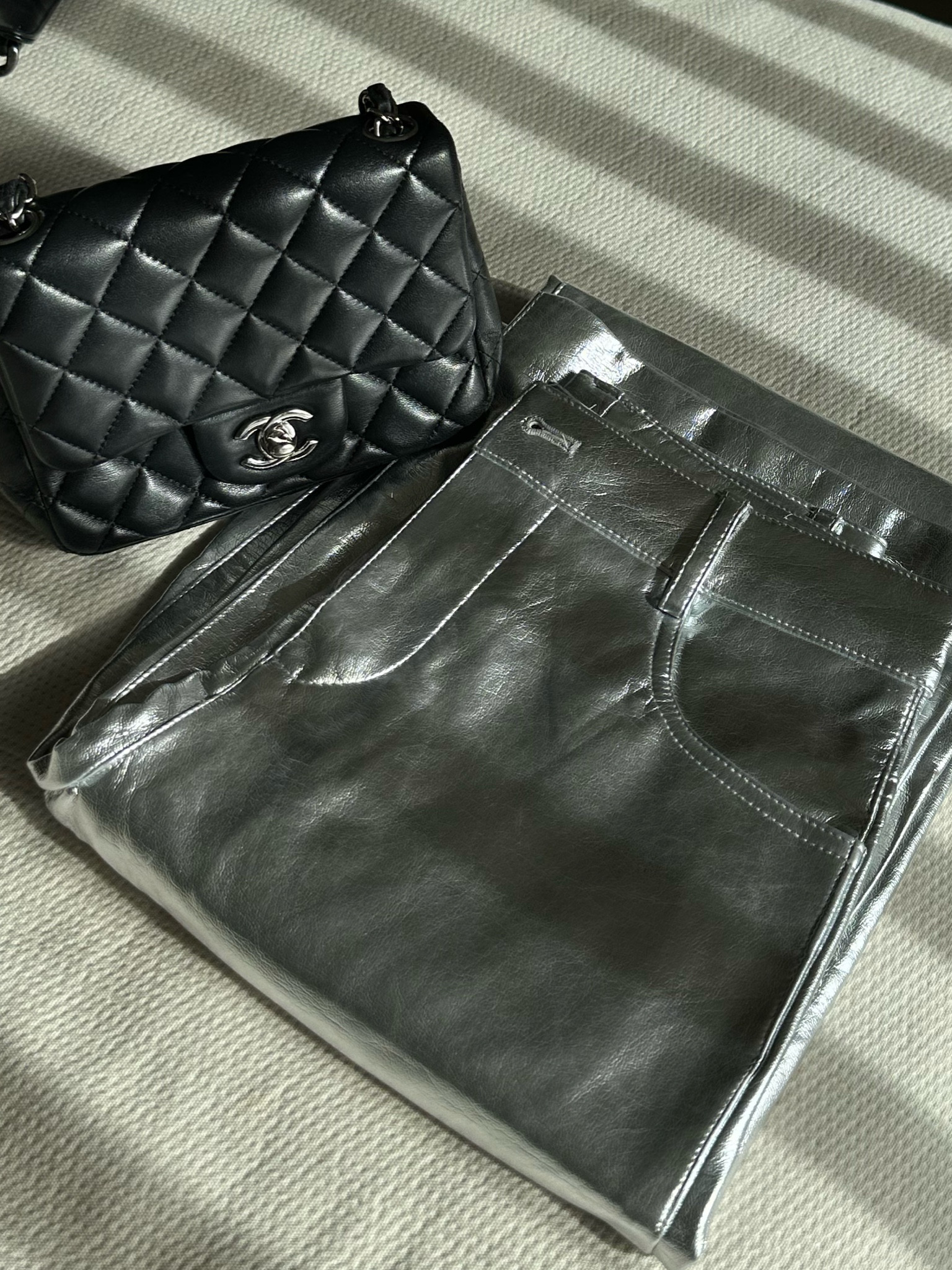 These silver foil pants are the best for the upcoming holiday and festive season. Can’t wait to rock these! 

#LTKfindsunder100 #LTKeurope #LTKHoliday