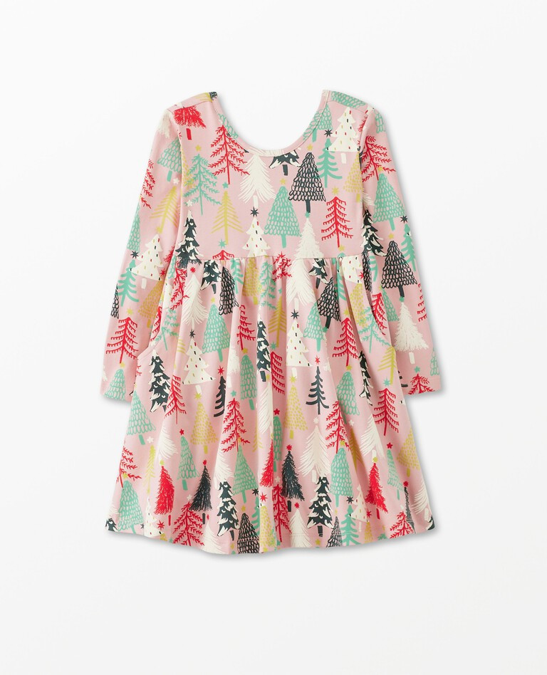Long Sleeve Print Super Soft Skater Dress | Hanna Andersson