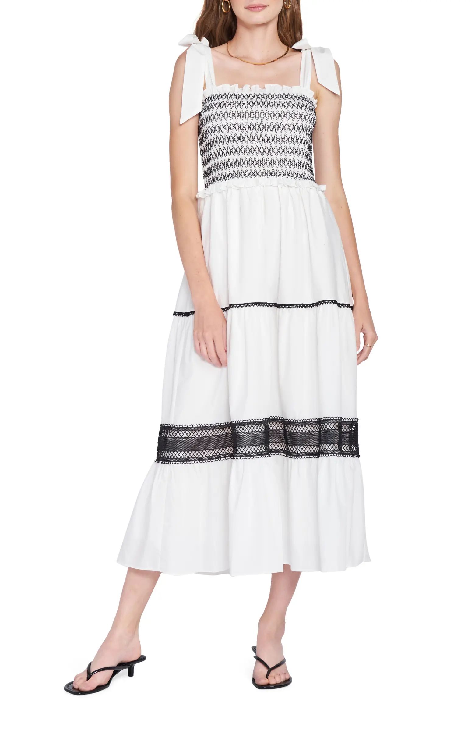 En Saison Shay Smock Bodice Midi Dress | Nordstrom | Nordstrom