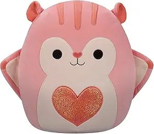 Squishmallows Original 14-Inch Gabourey Peach Flying Squirrel with Sequin Heart - Official Jazwar... | Amazon (US)