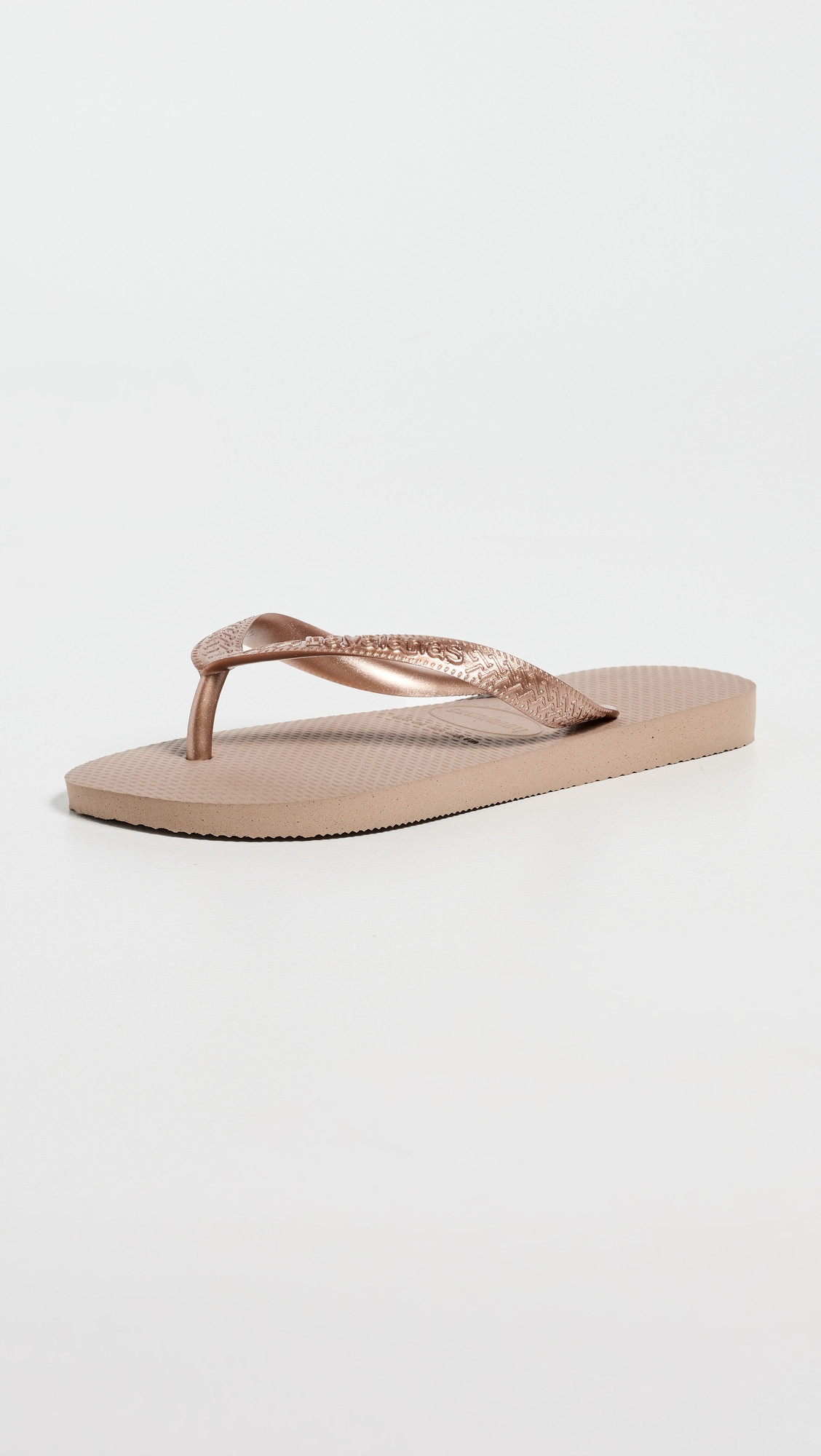 Havaianas Top Tiras Sandals Rose Gold 9/10 | Shopbop
