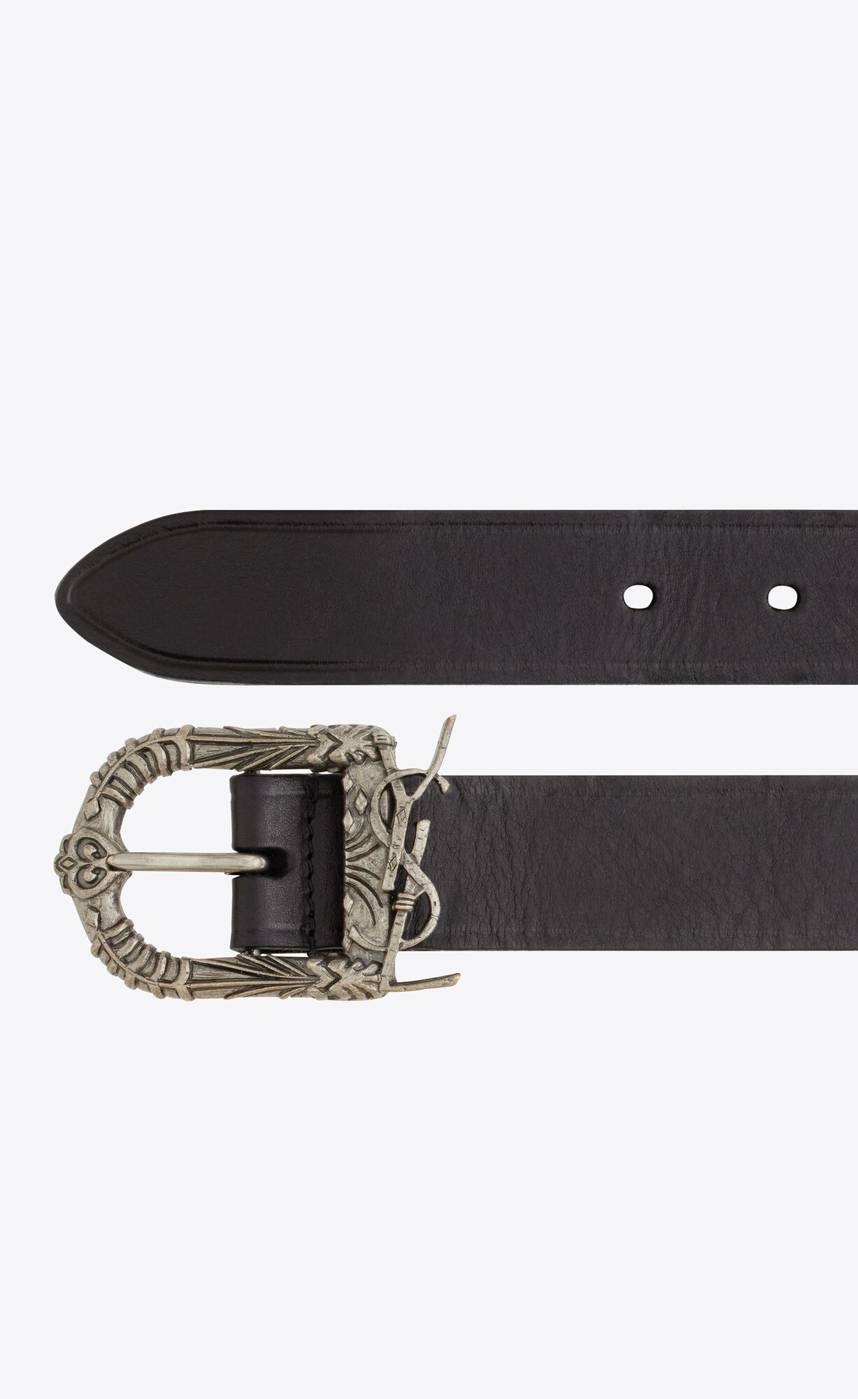 celtic buckle belt in smooth leather | Saint Laurent Inc. (Global)