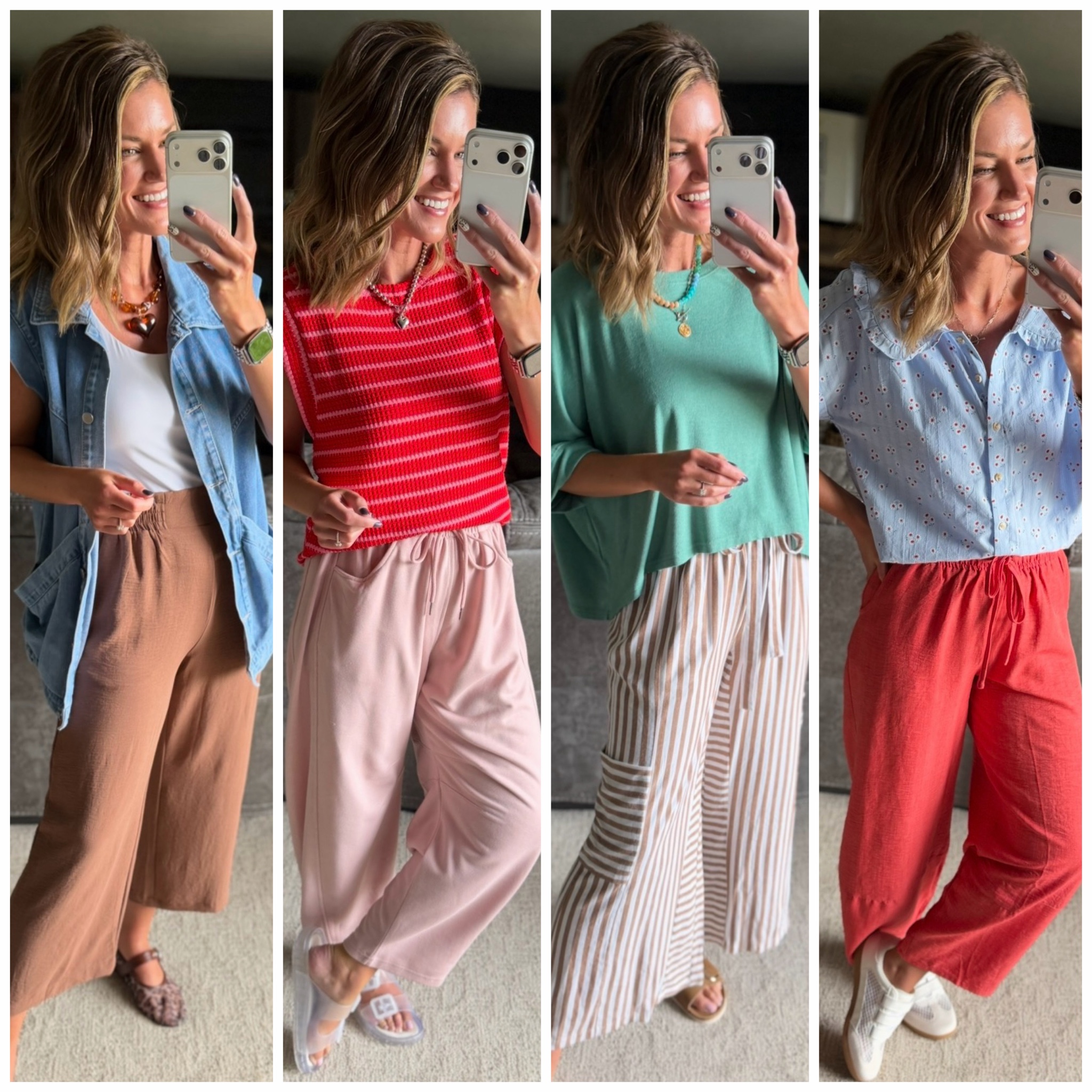 ❌ leggings ❌jeans. 
Try these comfy cute pants instead. 
Pants/ medium
Tops/small
Vest/smalll

#LTKSeasonal #LTKmomlife #LTKOver40