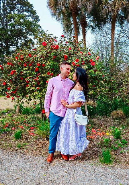 Under $40 amazon seersucker purple maxi dress (small, 5+ colors), under $20 amazon saddlebag purse and white lace up heels- a great last minute Easter option! #founditonamazon 

#LTKwedding #LTKsalealert #LTKfindsunder50