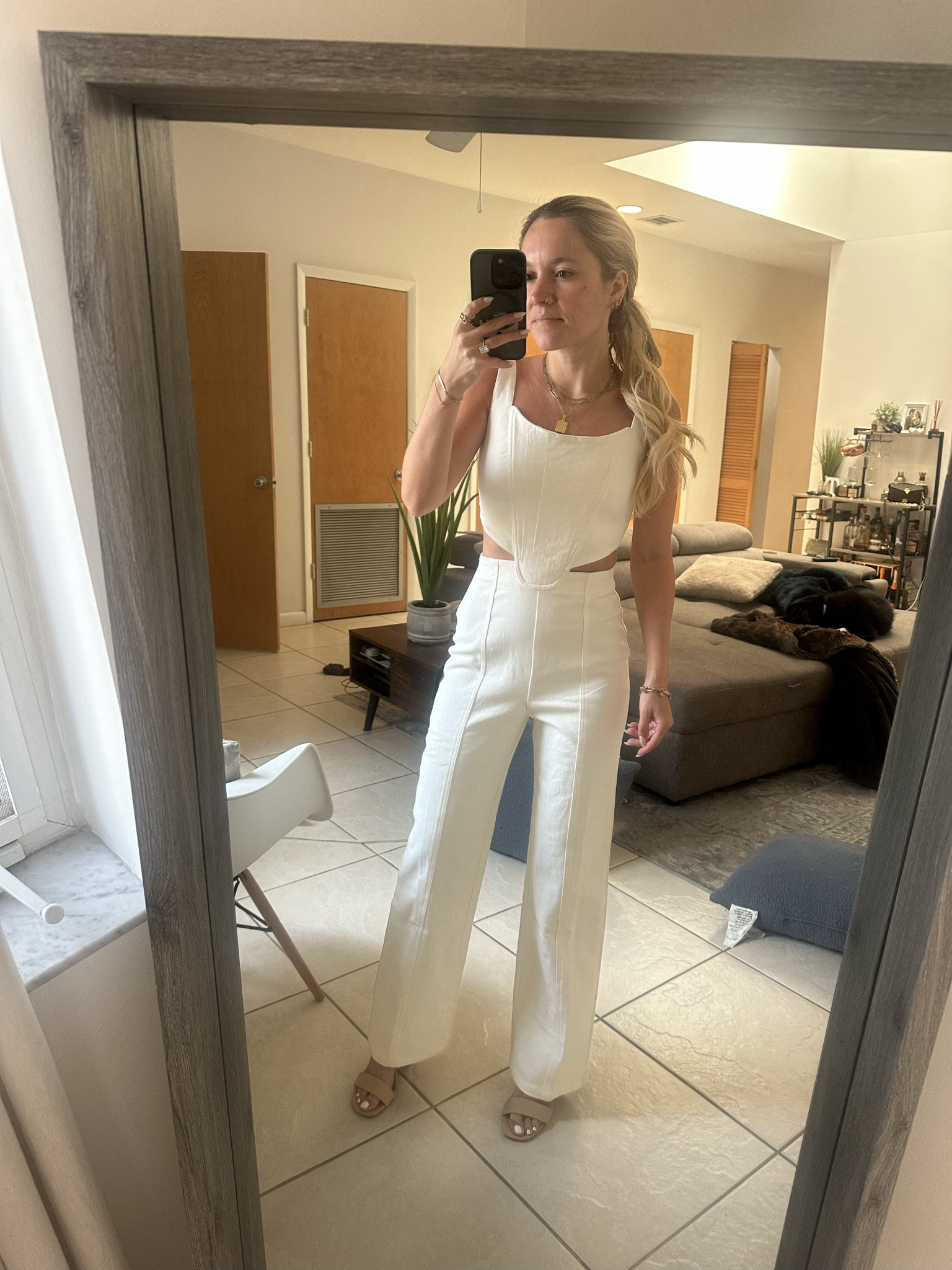 Potential rehearsal dinner outfit! Also could be worn for a bachelorette, bridal shower, or even reception “dress”. I did get it taken in a bit but wearing an XS!

#LTKWedding #LTKPetite