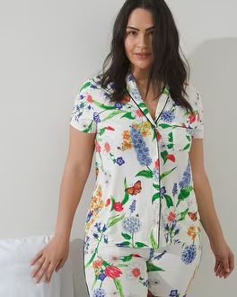 Short Sleeve Notch Collar Pajama Top | Soma Intimates