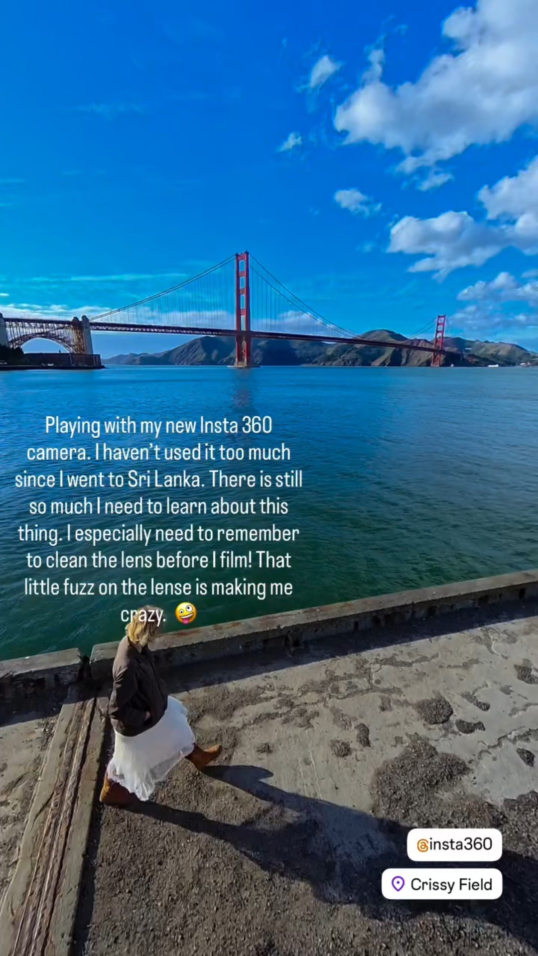 Playing with my new Insta 360 camera. I haven’t used it too much since I went to Sri Lanka. There is still so much I need to learn about this thing. I especially need to remember to clean the lens before I film! That little fuzz on the lense is making me crazy. 🤪