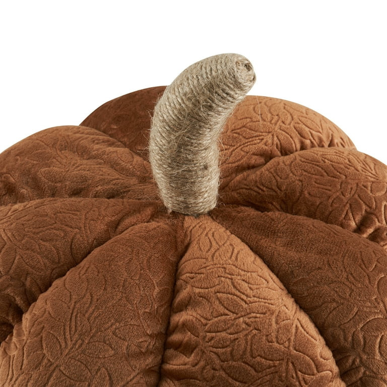 My Texas House 6" x 10" Kellen Ginger Brown Fall Harvest Pumpkin Decorative Pillow | Walmart (US)