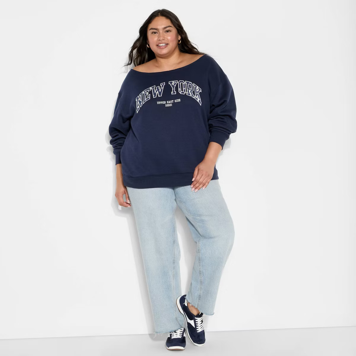Women's Off the Shoulder Sweatshirt - Wild Fable™ | Target