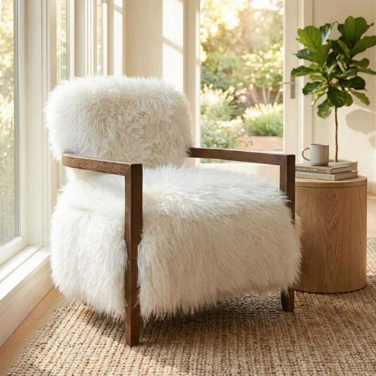 Tilton Soft Long-Haired Upholstered Accent Chair | Wayfair North America