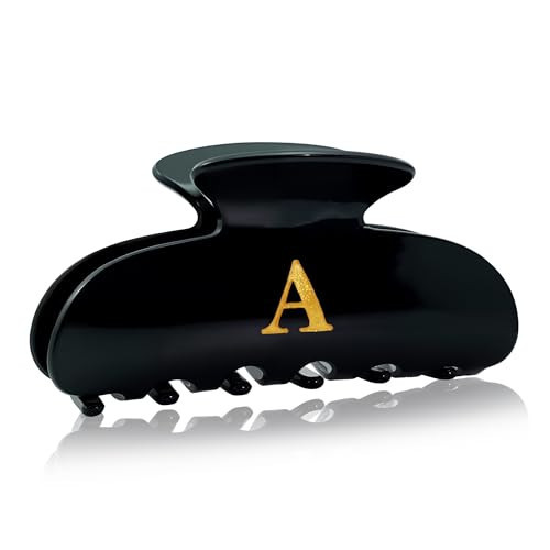 Fohufo Christmas Stocking Stuffers for Women - Black Cute Hair Claw Clips for Teenage Girls Gifts, Stocking Stuffers for Women Teens Daughter Sister Granddaughter, Christmas Birthday Gifts - Letter A | Amazon (US)