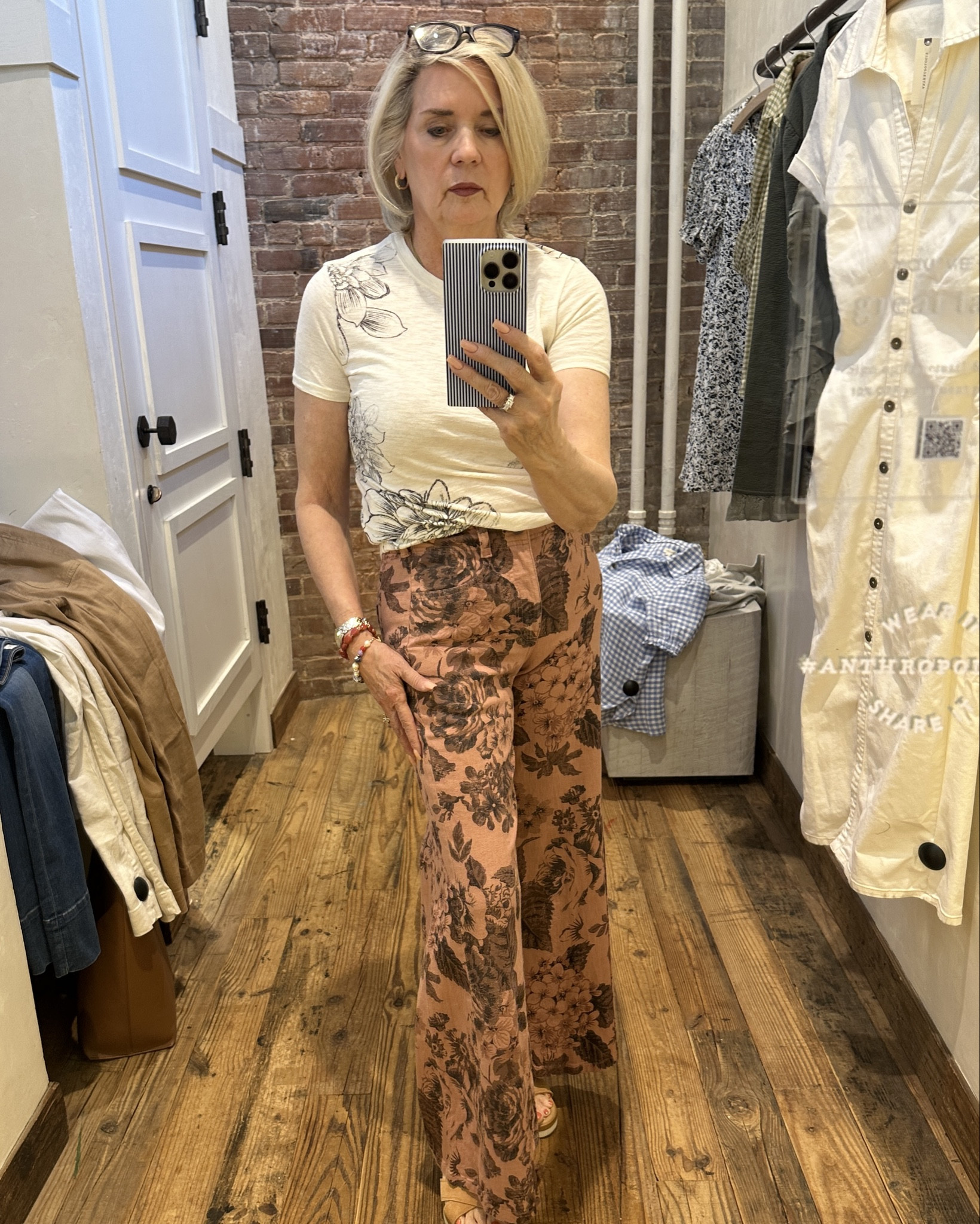 I love Anthropologie; no one else looks quite like them, has that high-fashion-marries-bohemian vibe like they do. 

Just having a little fun in the dressing room here, but more photos to come of all the wonderful things I brought home. 

Casual outfits, gingham vibes, best-fitting pants. Mother’s Day outfits coming, too!

Items are linked!

#LTKvlog #LTKOver40 #LTKMothersDay
