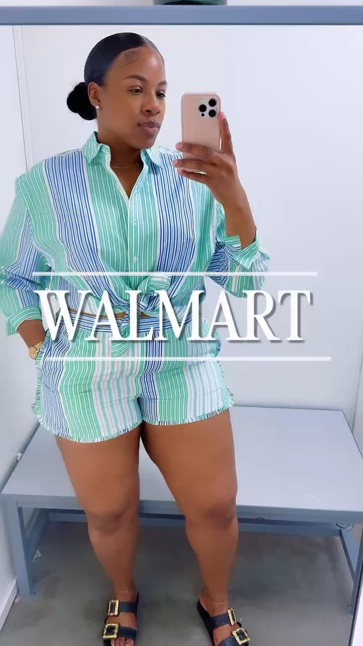 This set keeps giving effort without trying.. the ultimate hot girl/ dilly dally fit💚 
XL PANTS 
LARGE TOP
@walmartfinds

#LTKPlusSize #LTKMidsize #LTKTall