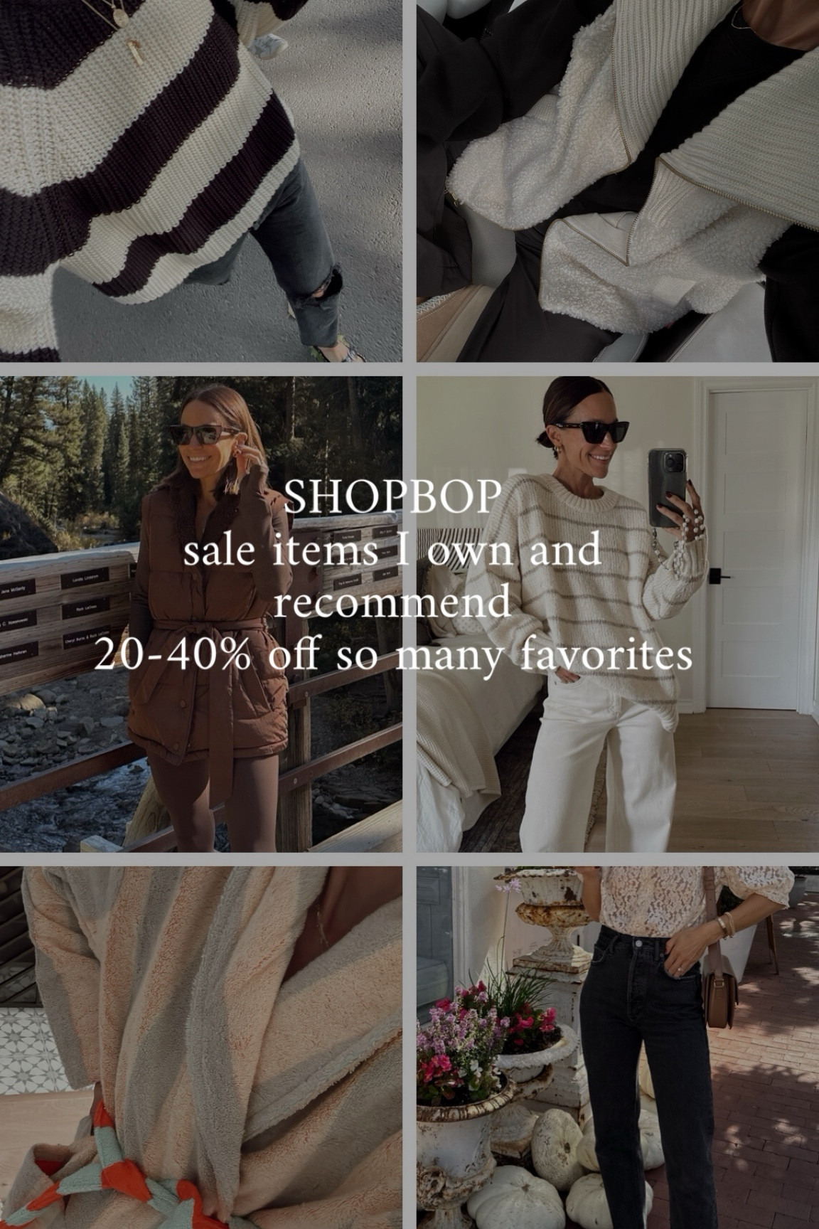 Shopbop sale items I own and recommend 
20-40% off some favorites 