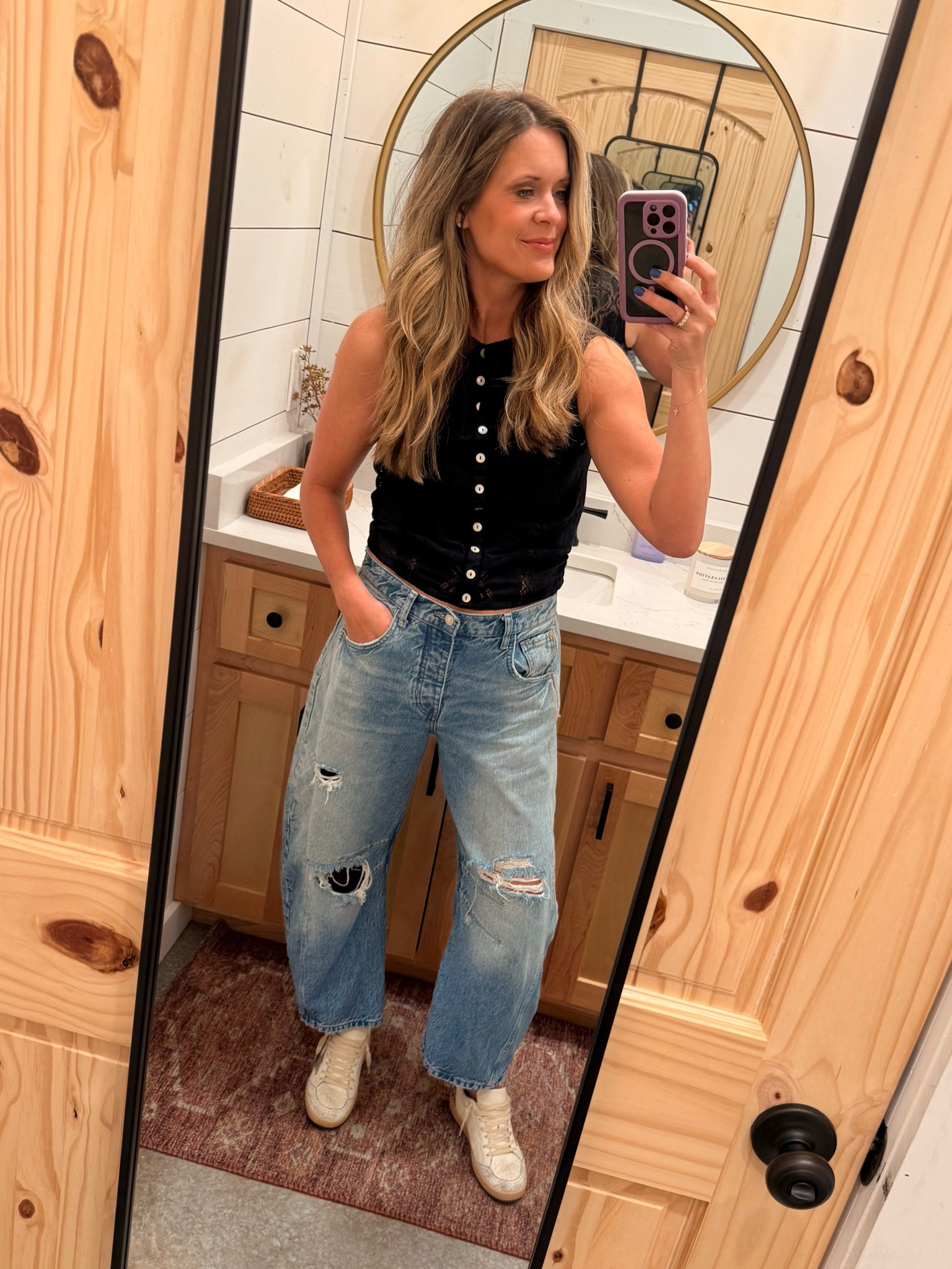 I’ll die on the barrel jean hill. ♥️

#LTKFindsUnder50 #LTKFindsUnder100 #LTKStyleTip