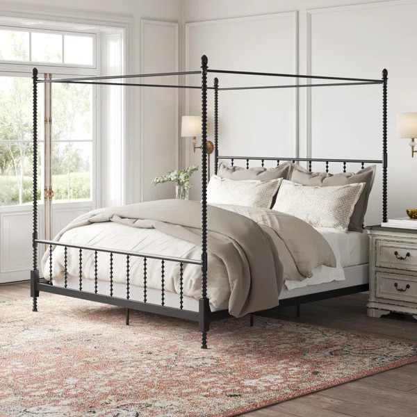 Frankie Metal Canopy Bed | Wayfair North America