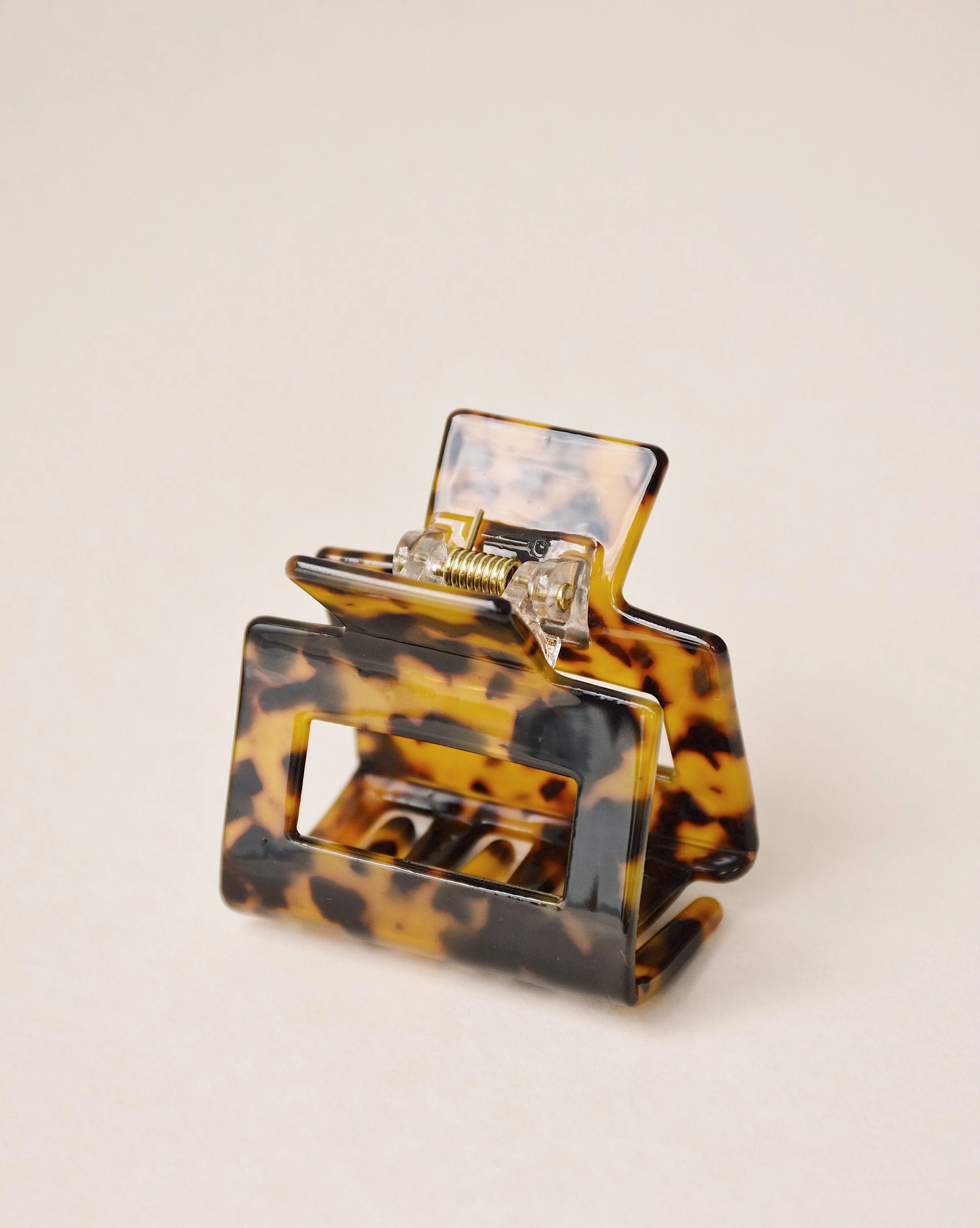 Square Tortoiseshell Hair Claw Clip made of Acetate for Fine | Etsy | Etsy (US)