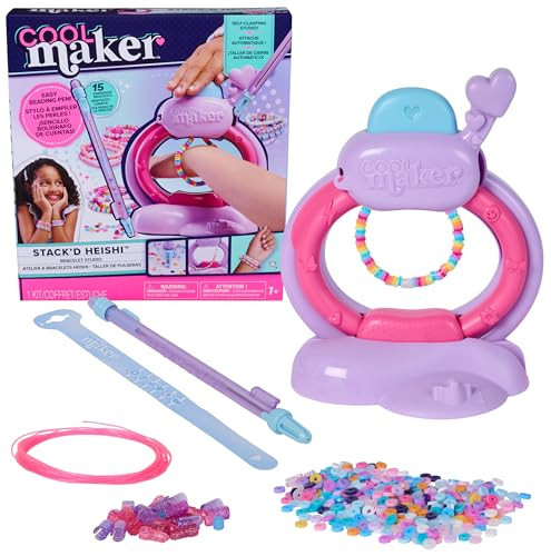 Cool Maker, Stack’d Heishi Studio Bracelet Making Kit with Easy Beading Pen & Over 1200 Beads for Bracelets, Makes 15, Arts and Crafts Kids Toys for Girls Ages 7 and up | Amazon (US)