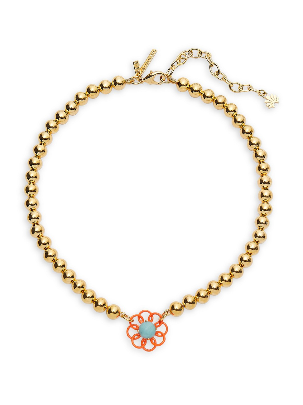 Women's Marigold 14K Gold-Plated Beaded Necklace - Papaya | Saks Fifth Avenue