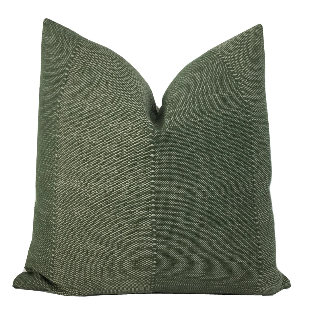 Designer Caravane Olive Green Pillow Cover Zak Fox Farmhouse 1 OR 2 SIDED High End - Etsy | Etsy (US)