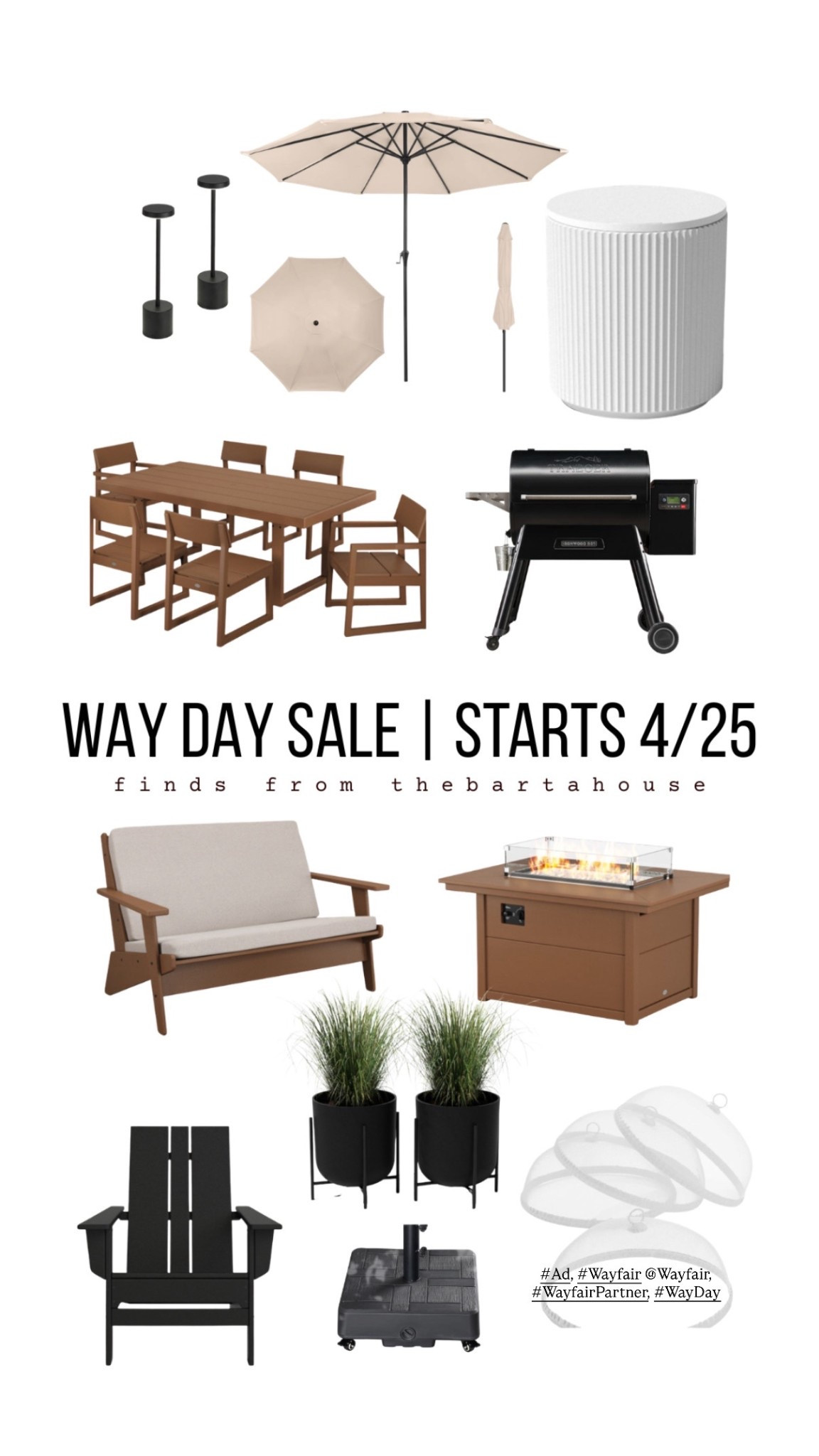 I’m so ready for spring and summer to be able to host in our backyard and so many of the pieces that I have added to it are  from Wayfair- they have their WAY DAY sale coming up on 4/25 with deals up to 80% off and free shipping(their biggest sale of the year!!).

#Ad, #Wayfair @Wayfair, #WayfairPartner, #WayDay