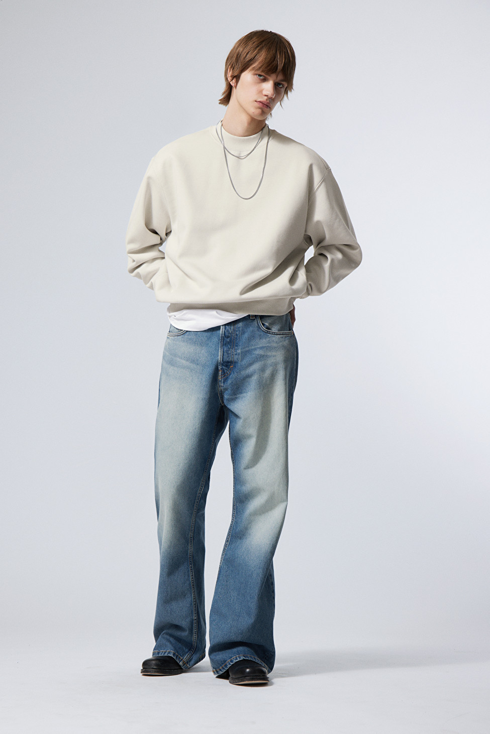 Time Loose Bootcut Jeans | Weekday