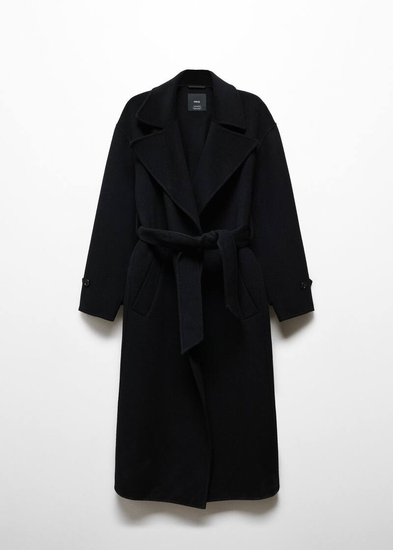 Woolen coat with belt -  Women | Mango USA | MANGO (US)