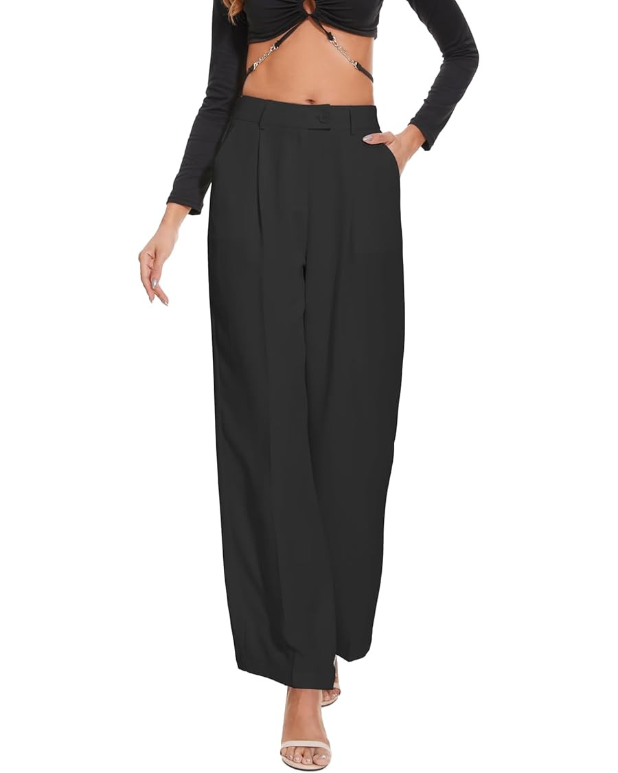 2025 Work Pants for Women Business Casual Office Dress Pants Trousers with Pockets | Amazon (US)