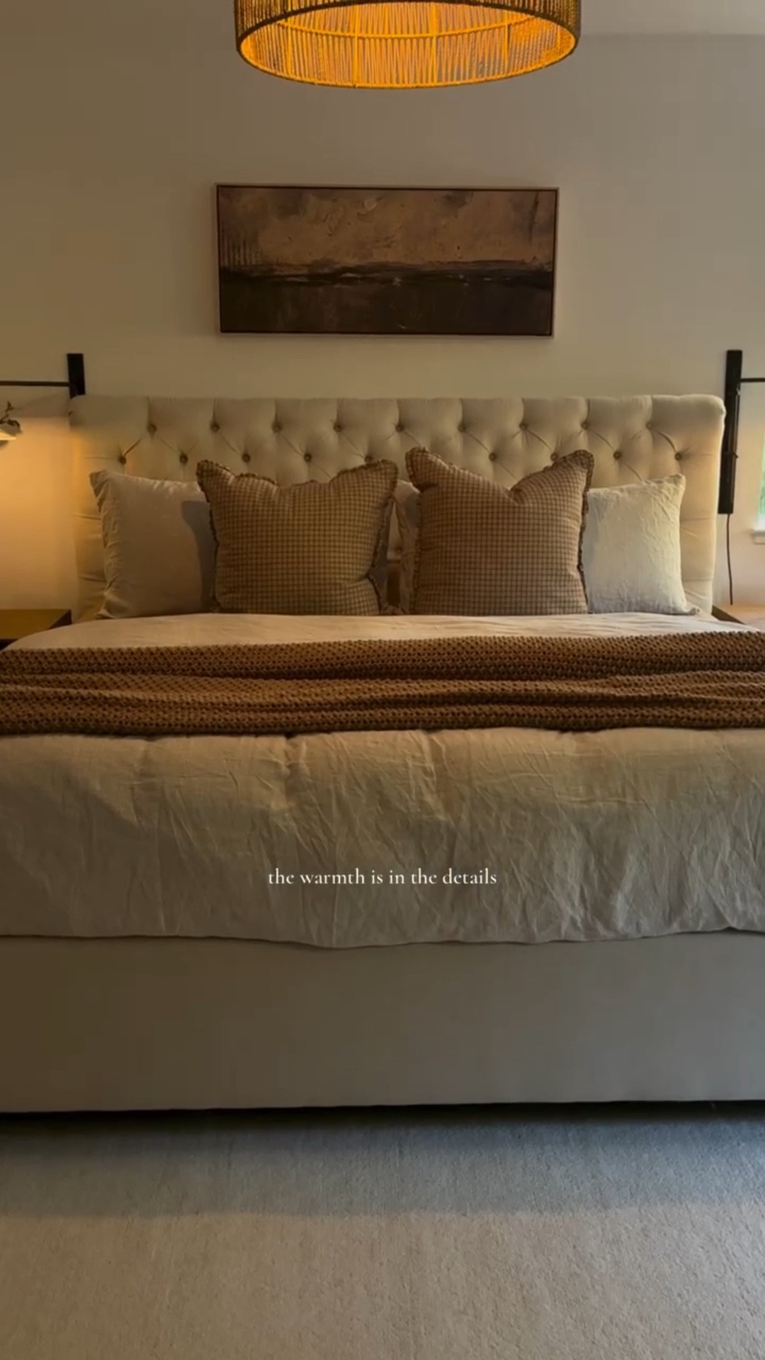 The moment I saw this @collectionprints art piece, I knew it belonged in my bedroom. The earthy brown tones add so much warmth and bring a calm, complete feel to the whole space 🤎

Art details: Burnt Umber
Printed in canvas size 42x17 in a floated frame in natural. 



#masterbedroomdecor #wallart

#LTKStyleTip #LTKHome #LTKU