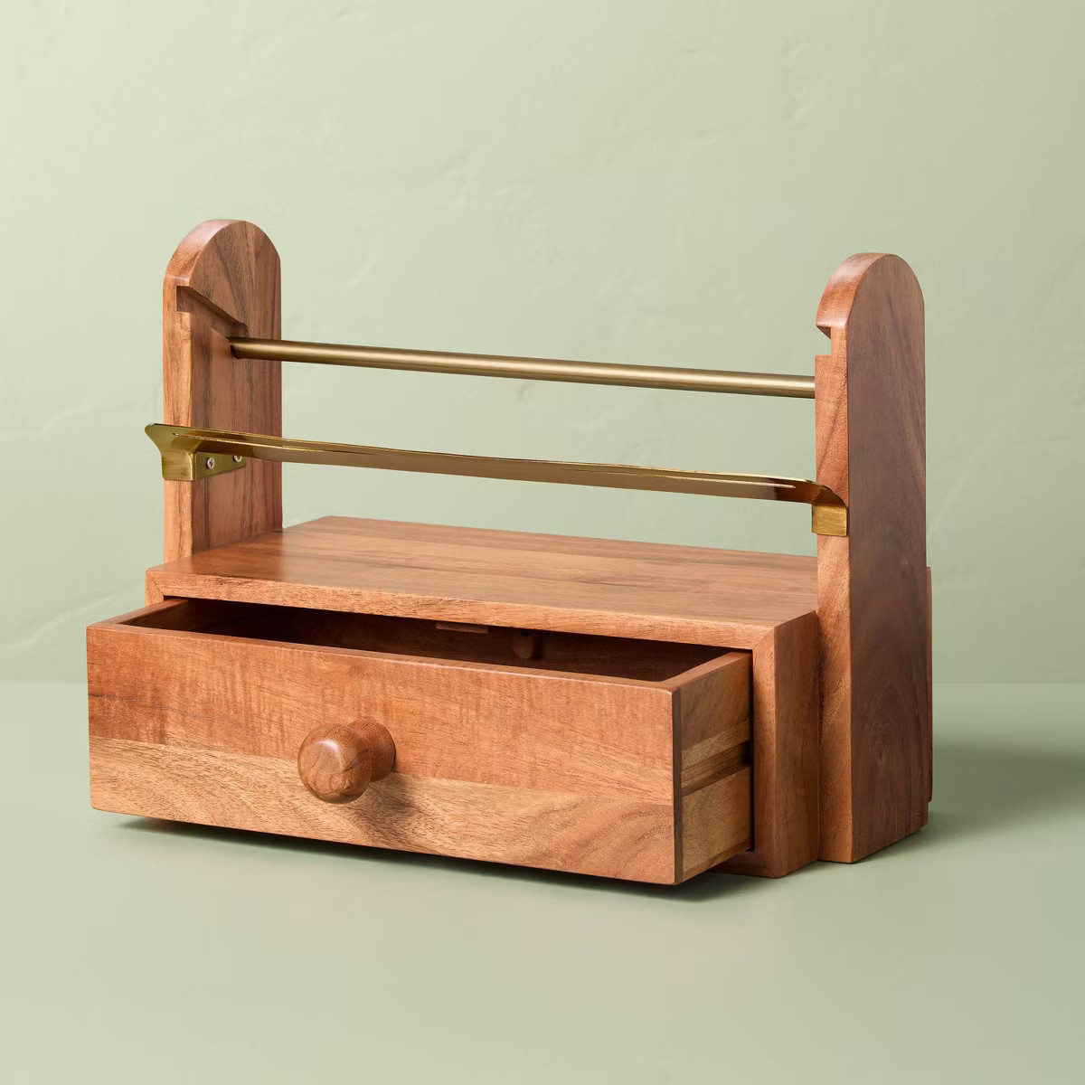 Wood and Brass Ribbon Holder - Hearth & Hand™ with Magnolia | Target