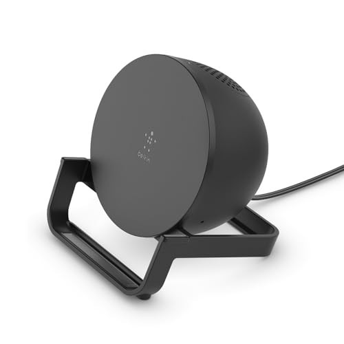Belkin Quick Charge Wireless Charger + Bluetooth Speaker - Qi-Certified Charger Stand for iPhone, Samsung Galaxy & More - Charge While Listening to Music, Streaming Videos, & Video Calling - Black | Amazon (US)