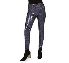 Tipsy Elves Shiny Sequin Leggings for Women for Holiday Outfits and Beyond | Amazon (US)